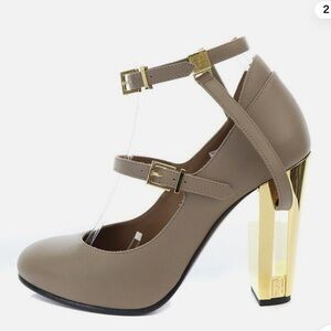 Fendi 23Aw Pumps Delfina Heel 22Cm Brown /Ak19 Ladies